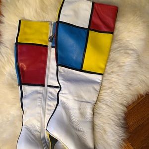 Leather Knee High Boots